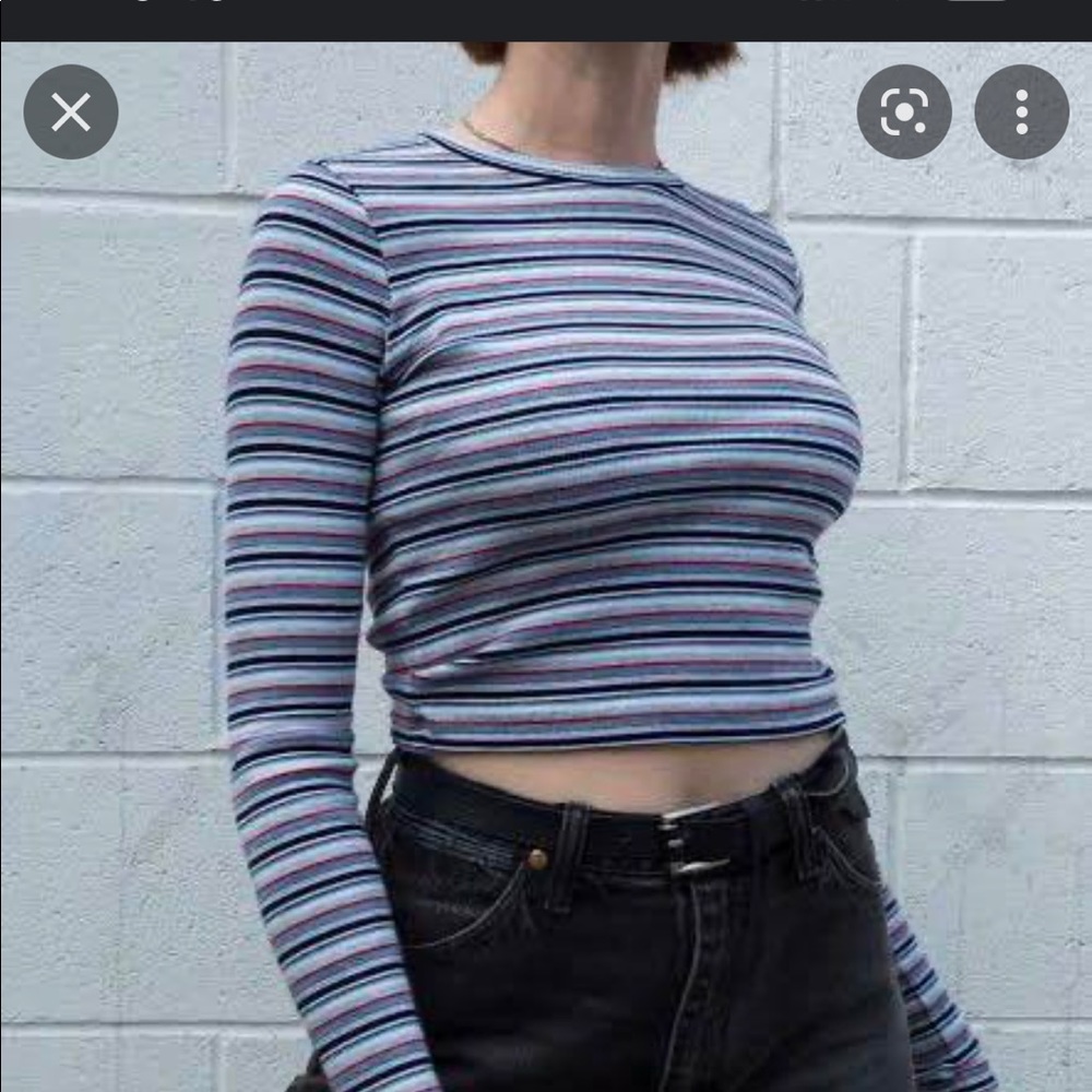 Brandy Melville Long Sleeve Striped Shirt